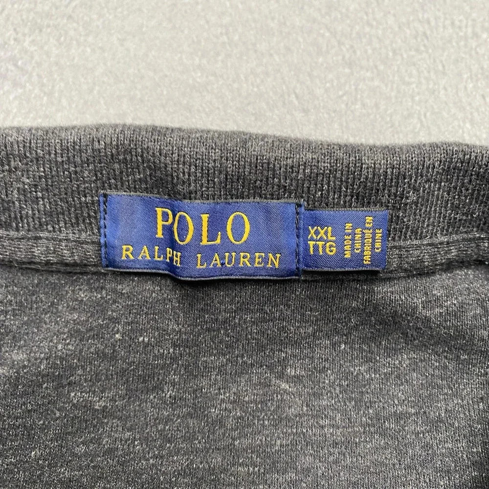 Polo Ralph Lauren Polo Shirt Mens 2XL‎ Gray Classic Fit 100% Cotton Jersey